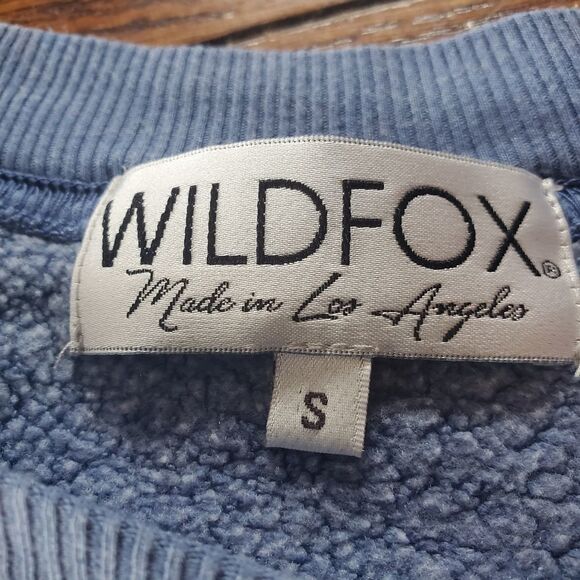 Wildfox always hungry blue jumper Sweatshirt smal - Picture 3 of 4